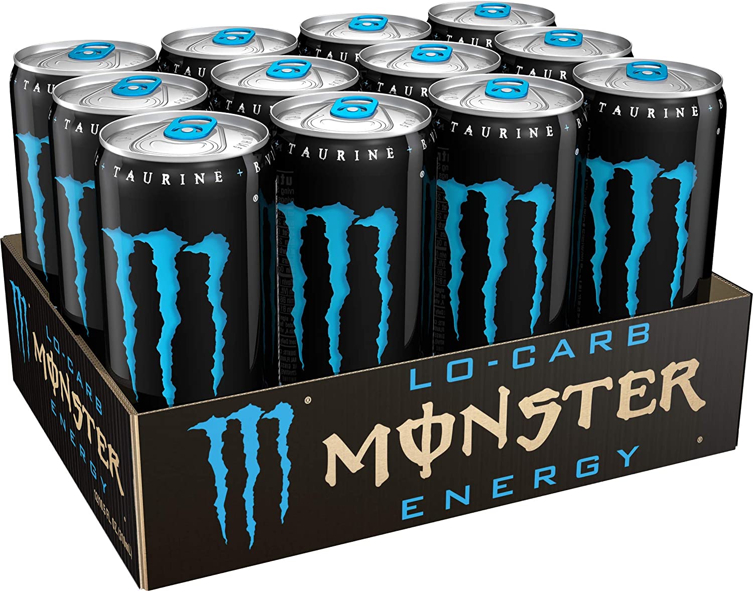 Monster Energy. Lo-Carb Monster. Low Carb Energy Drink. 10.5 Ounce (Pack of 12)