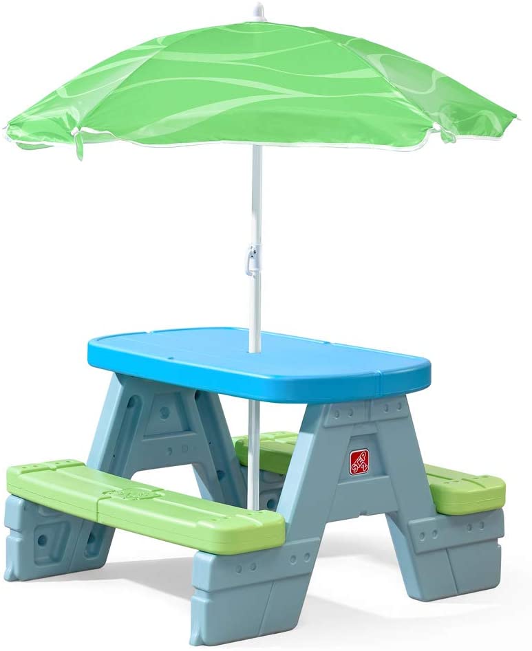 Step2 Sun & Shade Umbrella Kids Picnic Table. Multiple. 32″D x 32″W x 52.25″H