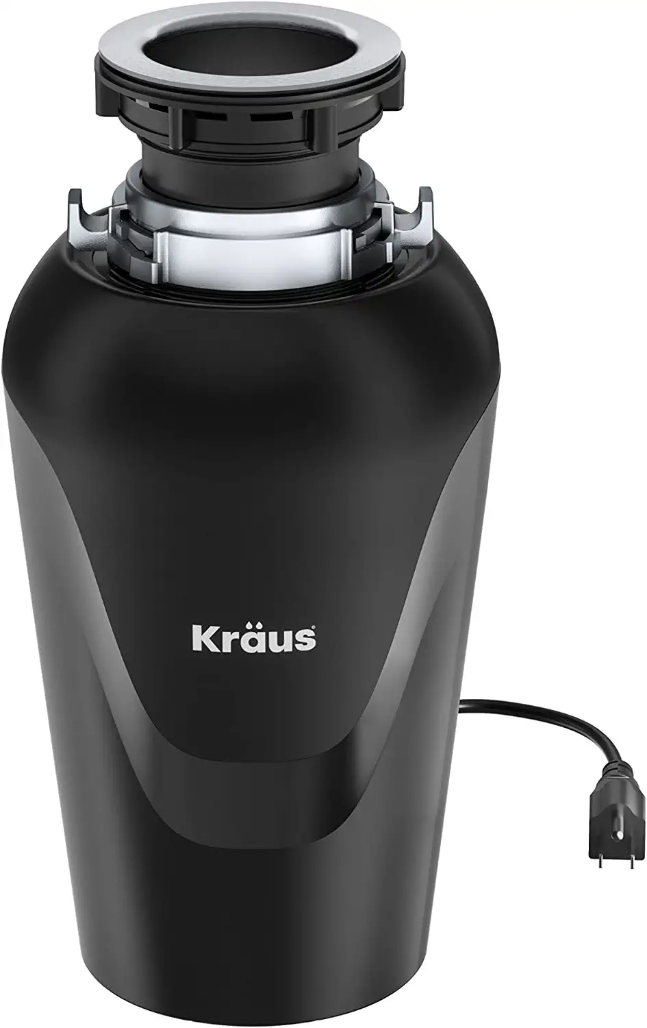 Kraus KWD100-75MBL WasteGuard Corded 3/4-HP Continuous Feed Noise Insulation Garbage Disposal
