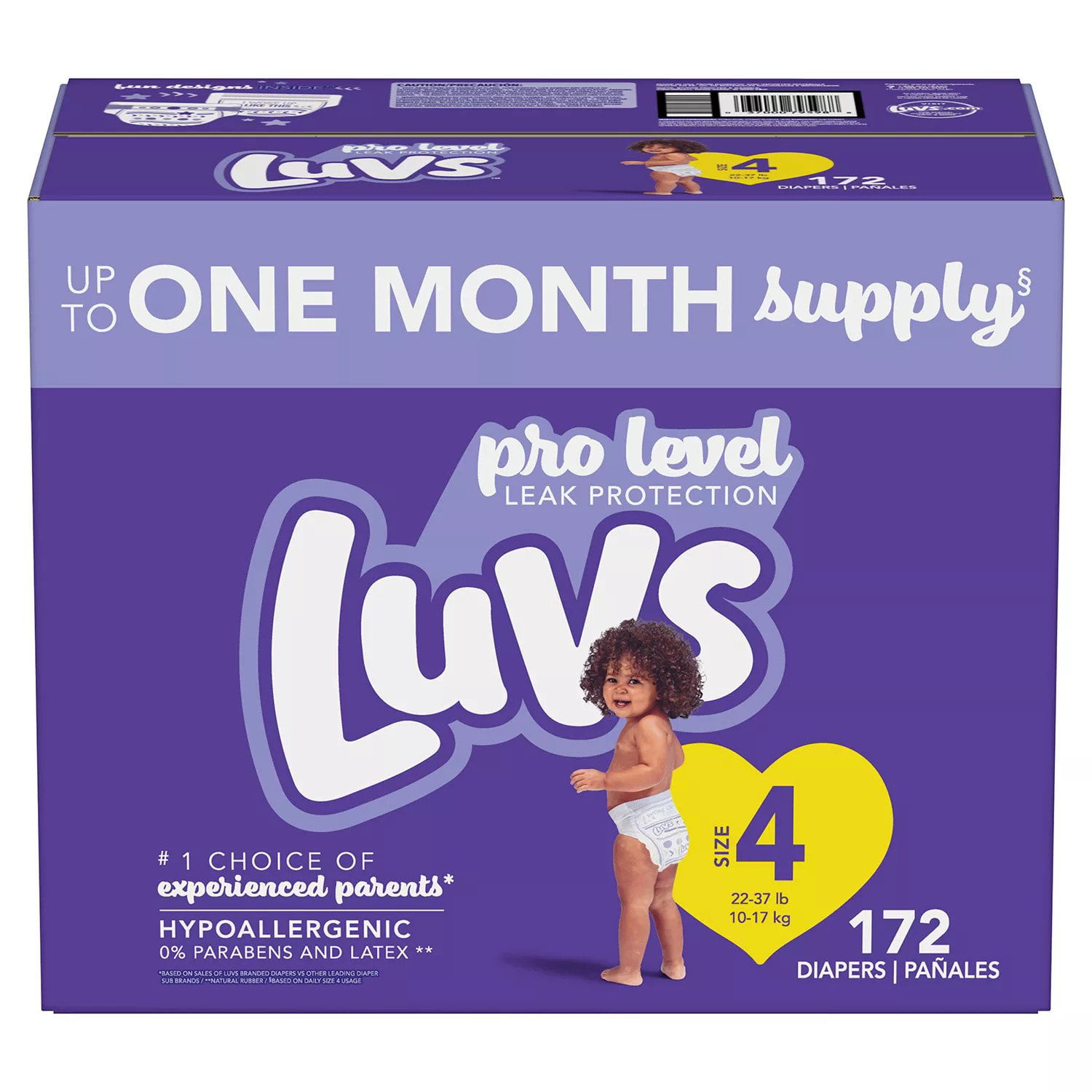 Luvs Ultra Leakguards Diapers. Size 4. 172 Counts