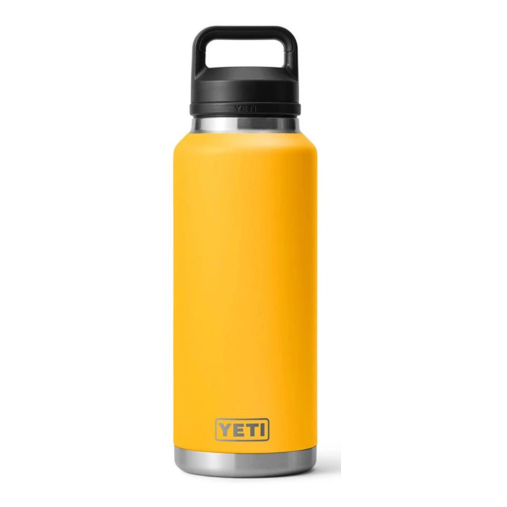YETI Rambler 46 oz Bottle. Vacuum Insulated. Stainless Steel with Chug Cap. Alpine Yellow
