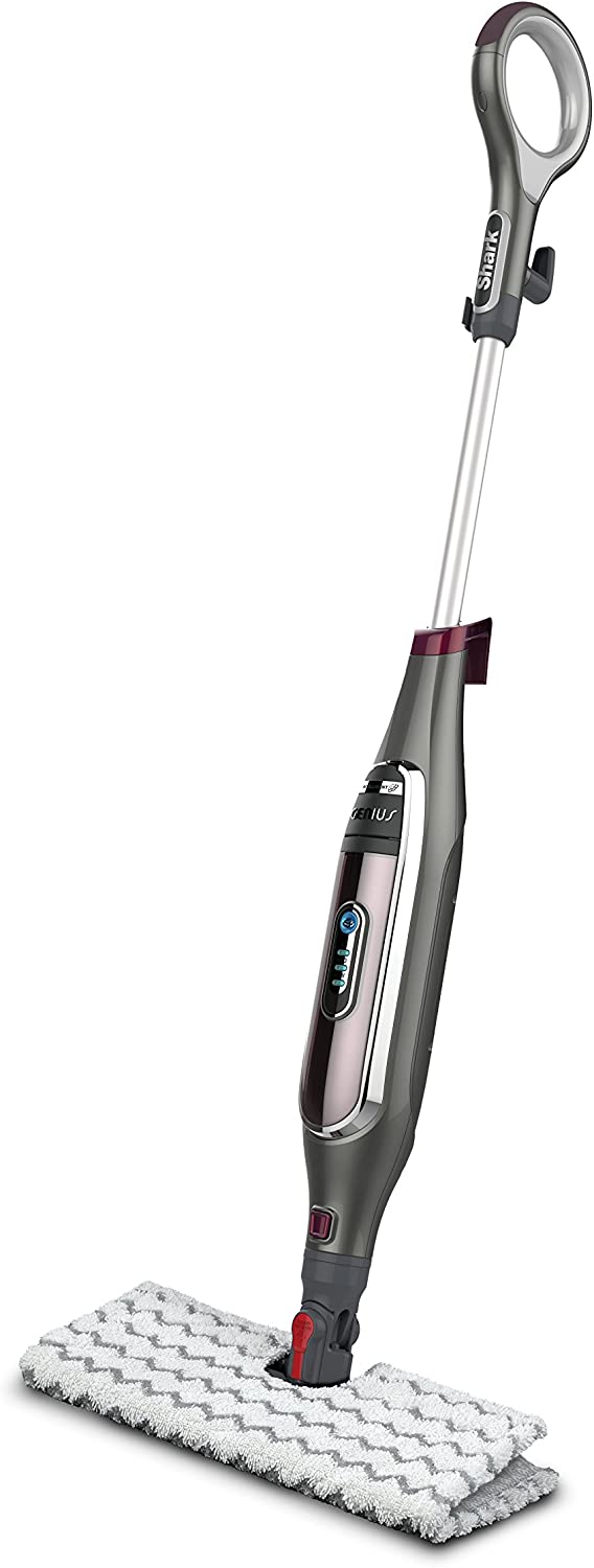 Shark S5003D Genius Hard Floor Cleaning System Pocket Steam Mop. Burgundy/Gray