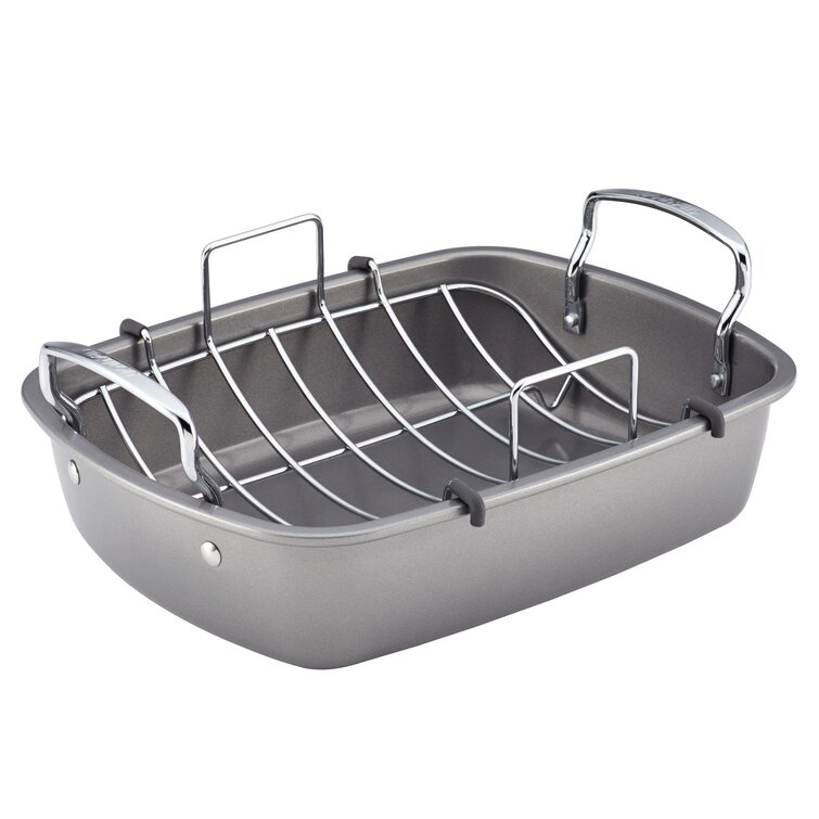 Circulon Total Bakeware Nonstick Roaster with Rack. 17-Inch x 13-Inch