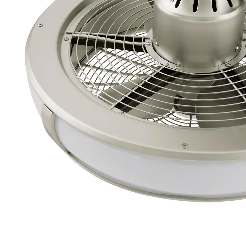 Home Decorators Collection AK83-TM Tuilene 21 in. Integrated LED Titanium Ceiling Fan with Light and Remote Control