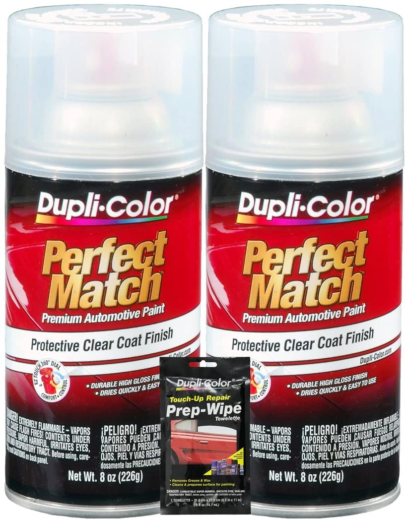 Dupli-Color Clear Perfect Match Automotive Top Coat - 8 oz. Spray Paint (3 Items)