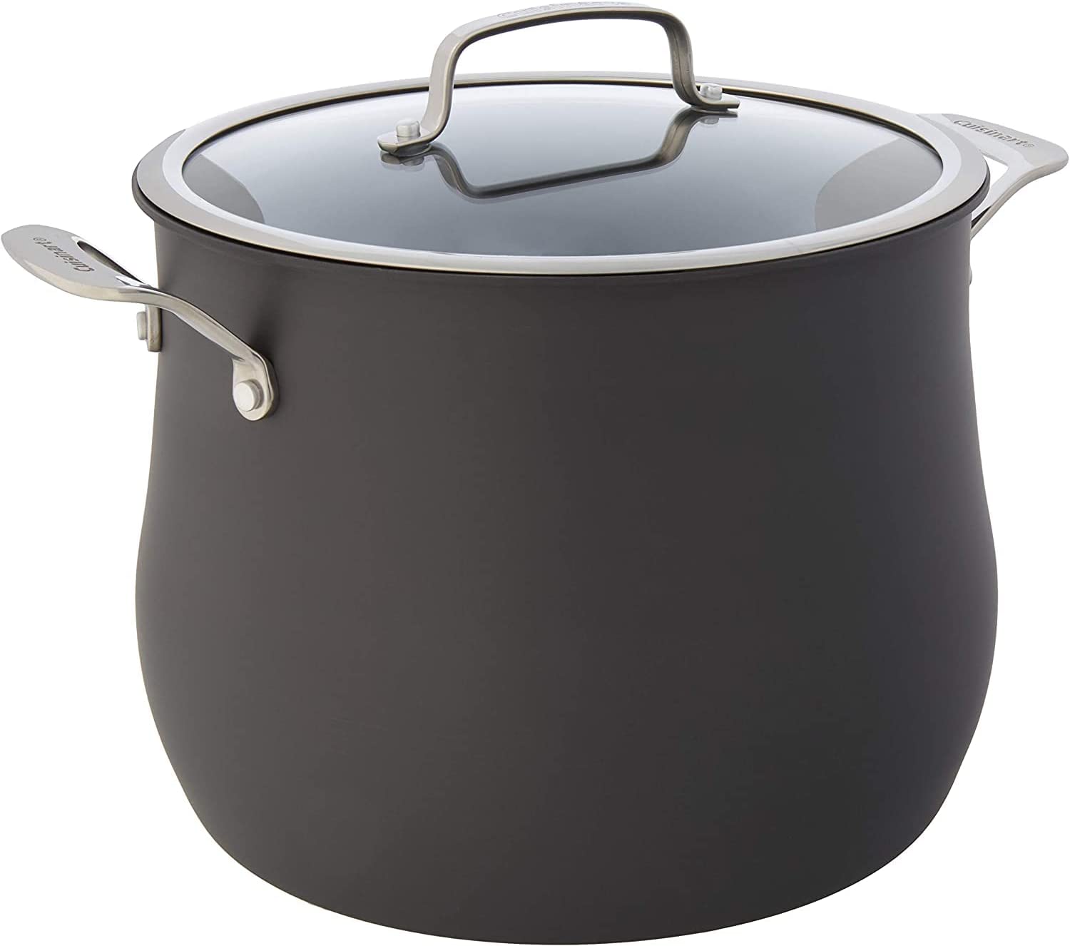 Cuisinart 6466-26 Hard Anodized 12-Quart Contour-Stainless-Steel-Cookware. Stockpot w/Cover