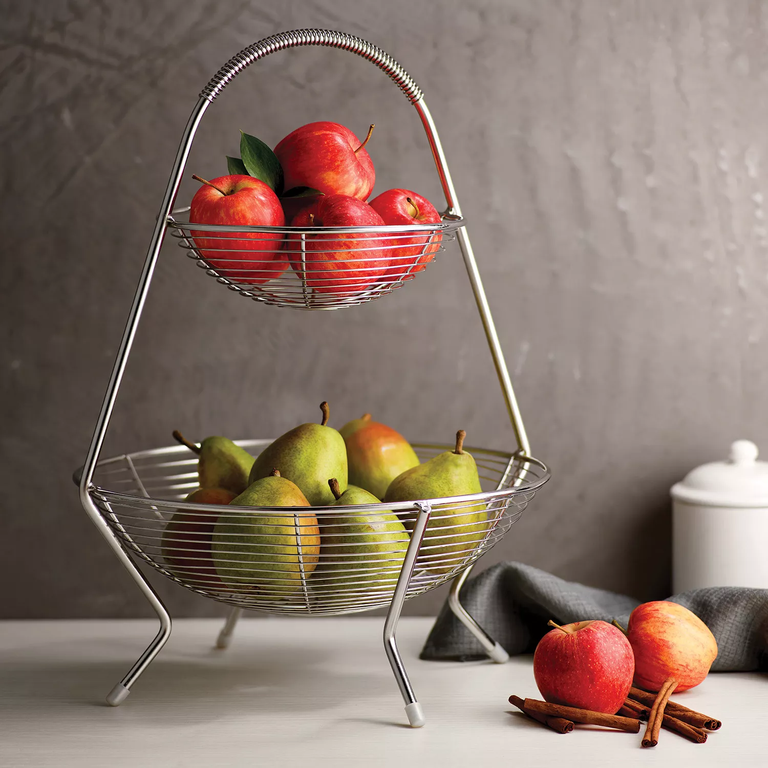 Tramontina Stainless Steel 2 Tier Fruit Basket