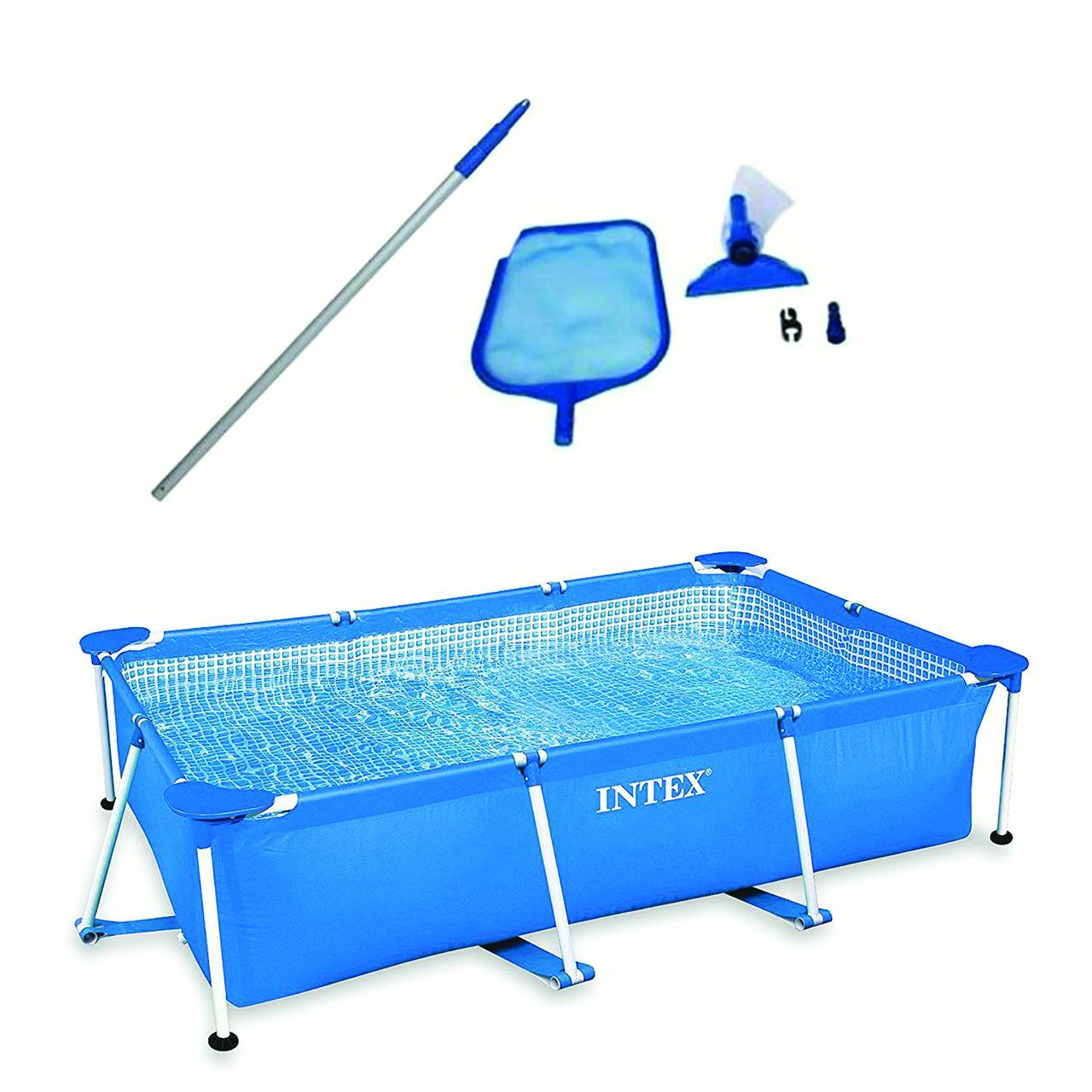Intex 8.5′ x 5.3′ x 26″ Above Ground Swimming Pool & Cleaning Maintenance Kit
