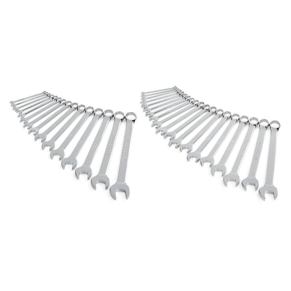 TEKTON WCB90302 1/4-1 in.. 6 mm - 24 mm Combination Wrench Set (34-Piece)