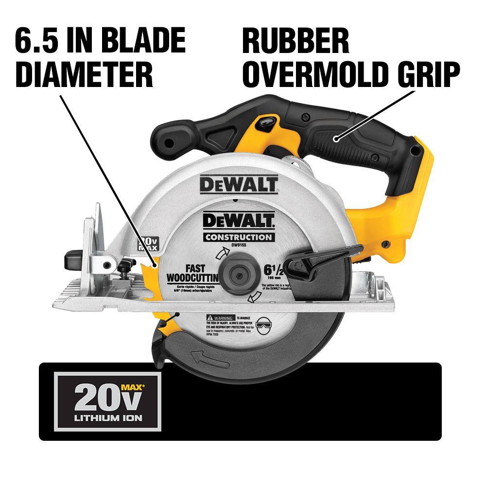 DEWALT Cordless Circular Saw with 20V MAX Battery