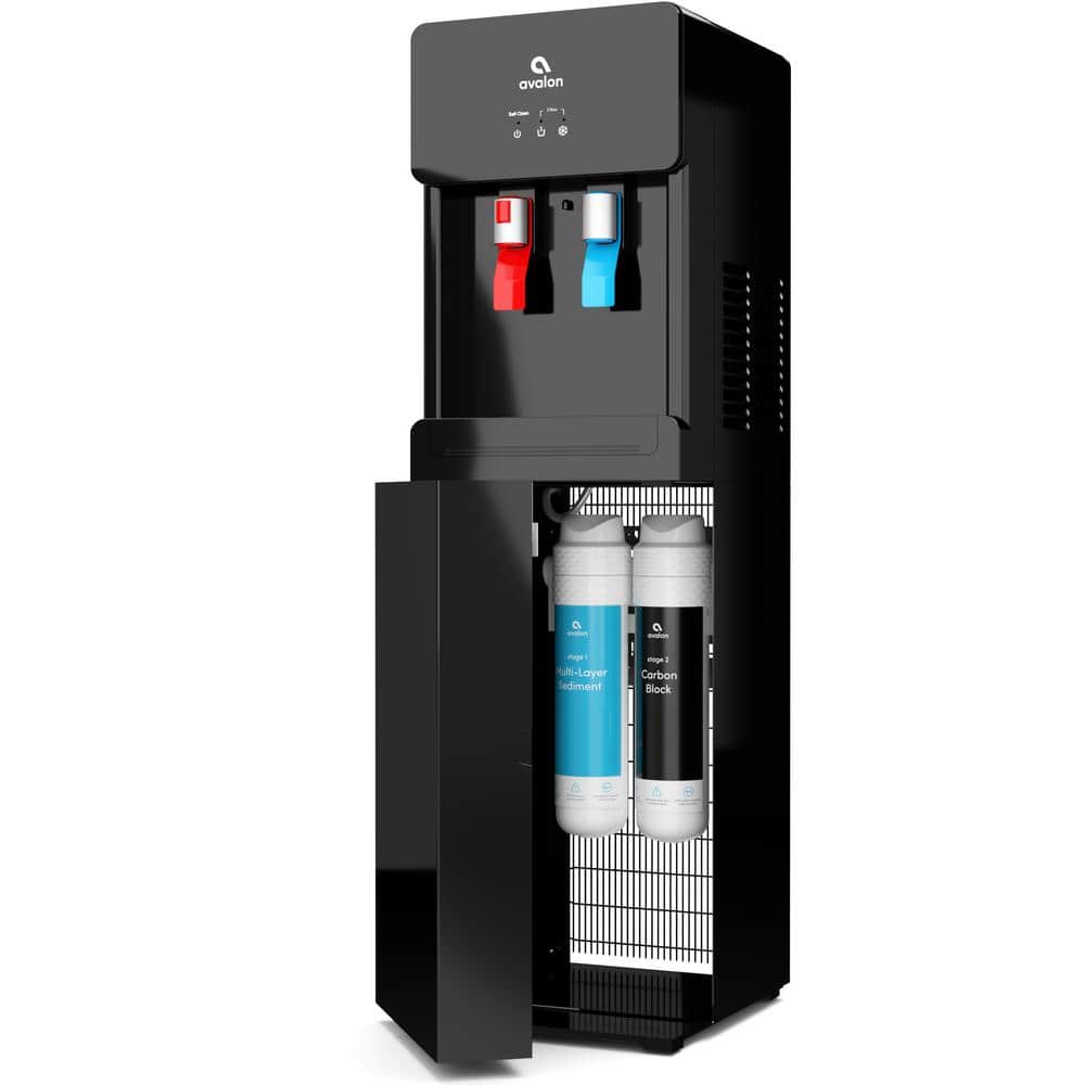 Avalon A7BOTTLELESSBLK Self-Cleaning Touchless Bottle-Less Water Cooler Dispenser with Hot/Cold Water. Child Lock. NSF/UL/ENERGY STAR. Black