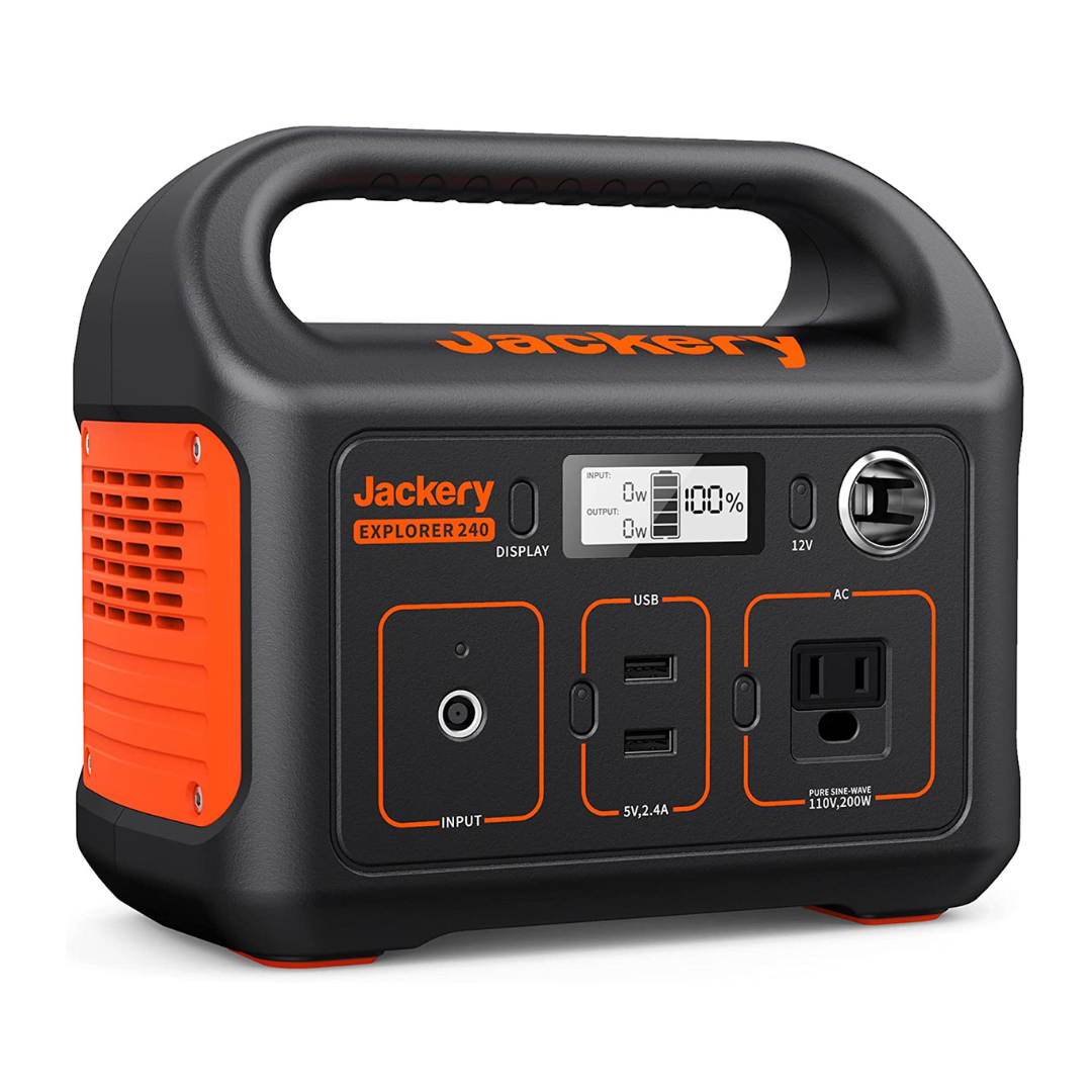 Jackery Portable Power Station Explorer 240. 240Wh Backup Lithium Battery. Solar Generator