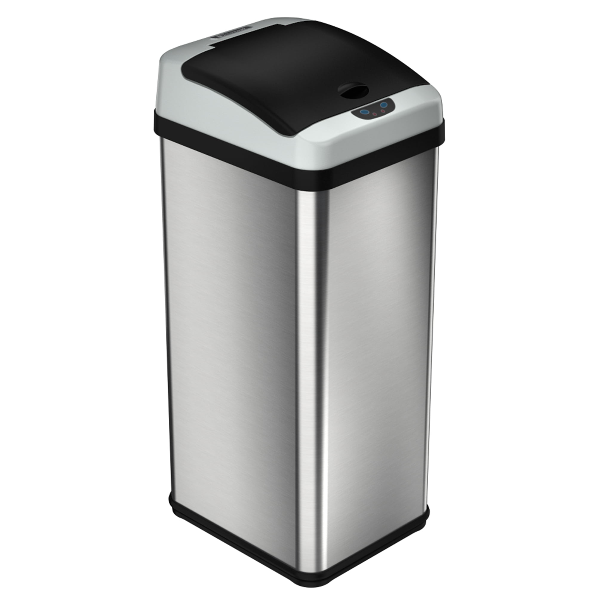 iTouchless 13 Gallon Rectangular Extra-Wide Automatic Sensor Trash Can. Stainless Steel