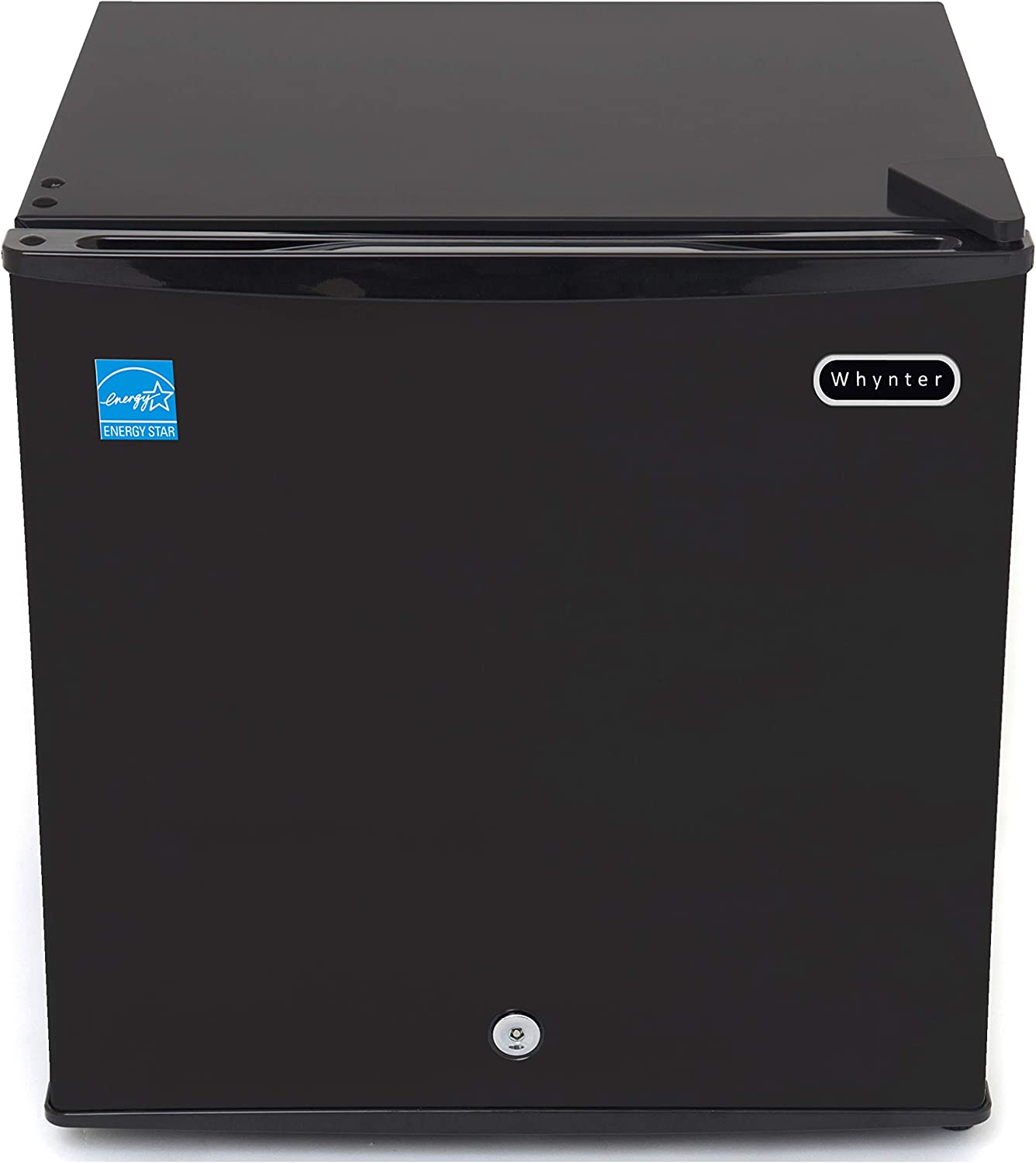 Whynter CUF-110B Mini Freezer. 1.1 Cubic Foot Energy Star Rated Small Upright Freezer With Lock. Black