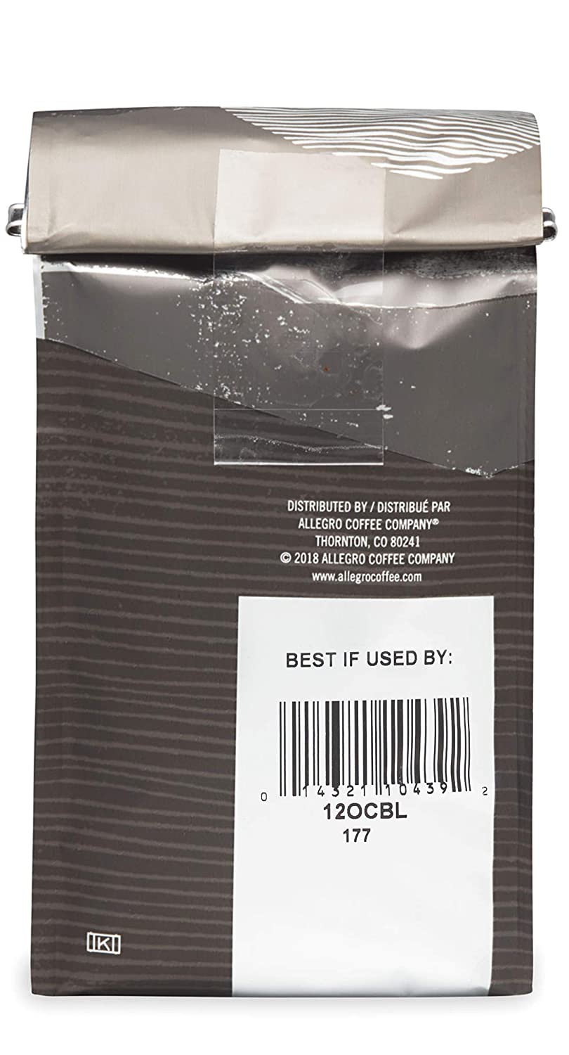Allegro Coffee Organic Continental Blend Whole Bean Coffee. 12 oz