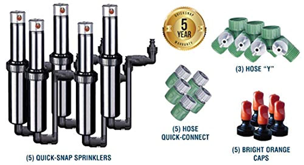 Autowater QSK-745 Quick Snap in Ground 5 in. Pop Up Adjustable Sprinkler. Pack of 5