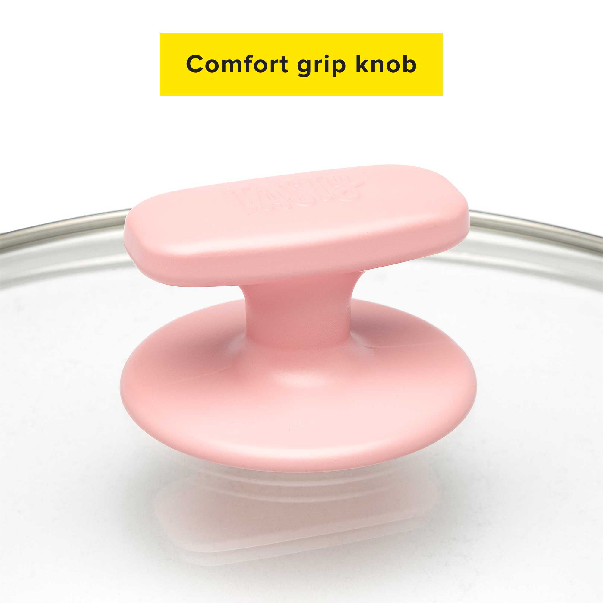 Tasty Ceramic Titanium-Reinforced Cookware Set. Pink. 16 Piece