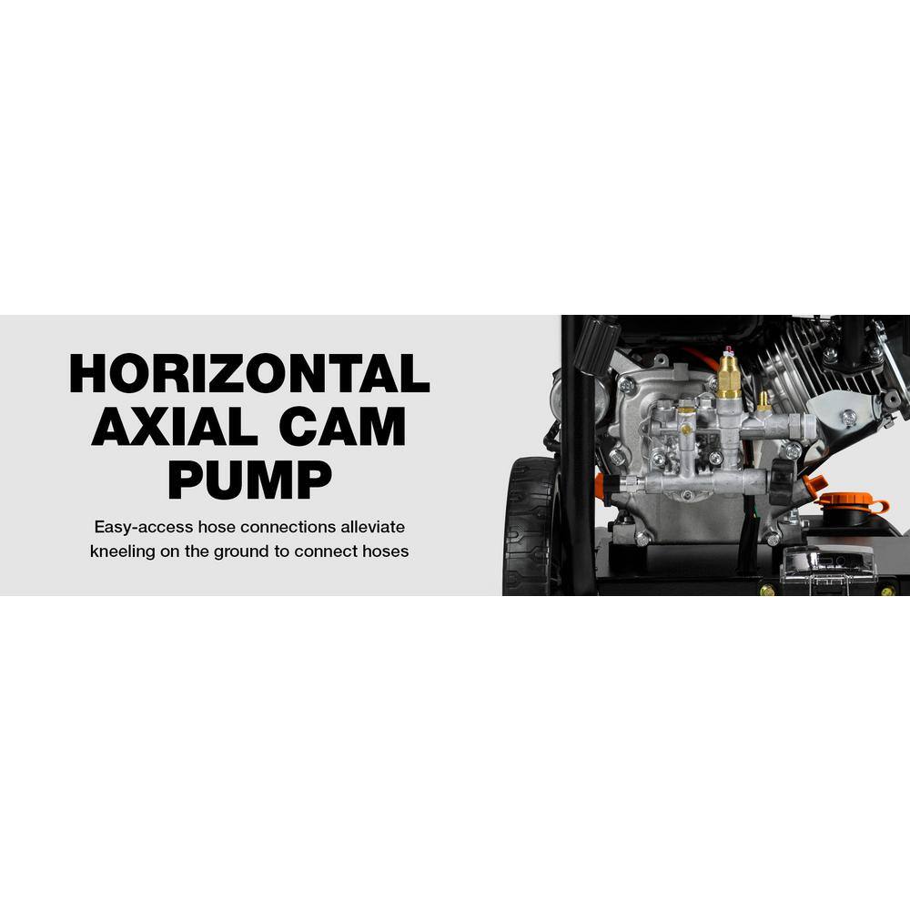 Generac 8895 3100 PSI 2.5 GPM Electric-Start Gas Pressure Washer Kit with Attachments (49 State/CSA)