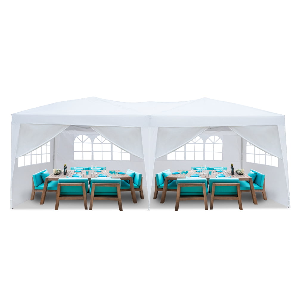 UBesGoo 10-x 20′ Outdoor Ez Pop Up Party Tent Wedding Gazebo Canopy 6 Walls