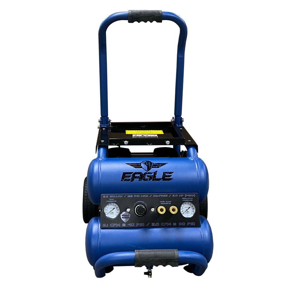 Eagle EA-5000 Silent Series. 2.0 HP Electric 115-Volt. Oil Free Air Compressor