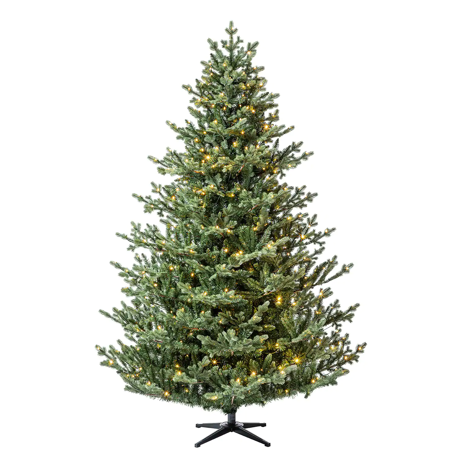 Ashland 10671960 7.5ft. Pre-Lit Balkan Spruce Quick Set® Artificial Christmas Tree. Color-Changing LED Lights