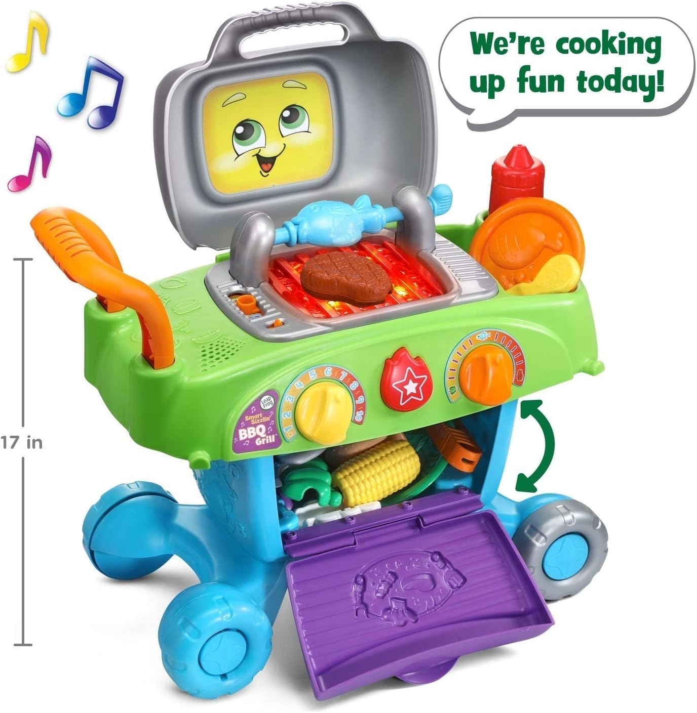 LeapFrog Smart Sizzlin- BBQ Grill. Multicolor