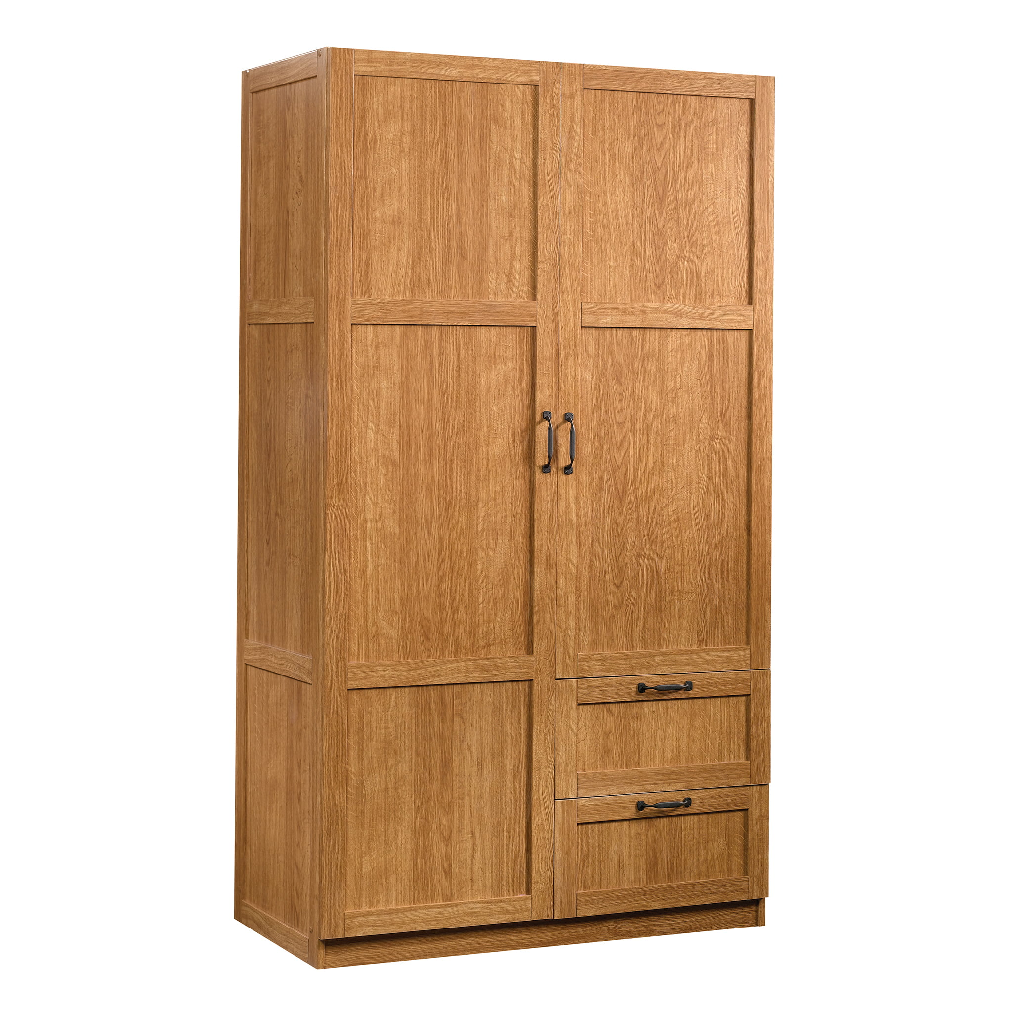 Sauder Select 40″ Wide Wardrobe Storage Cabinet. Highland Oak Finish