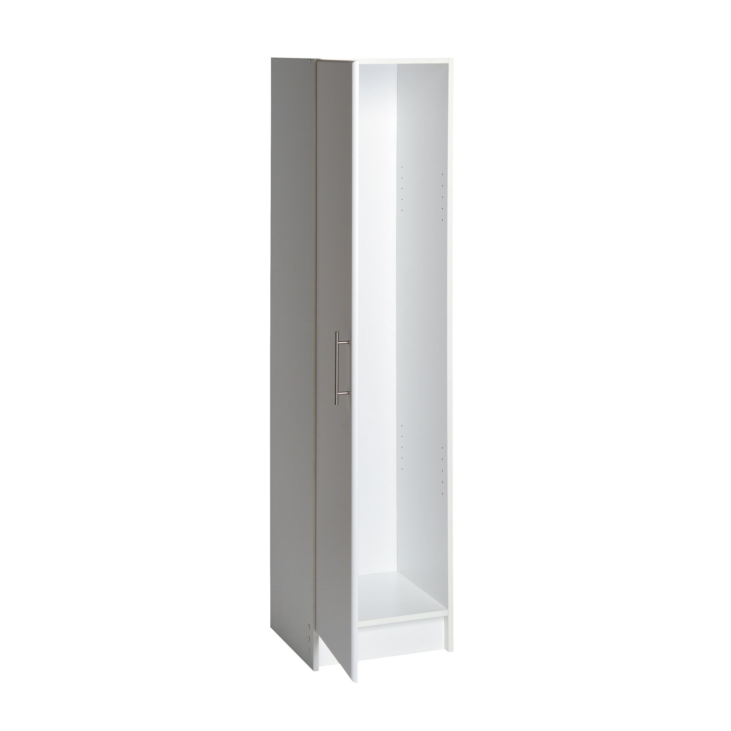 Prepac 2-Shelf Narrow Cabinet. White