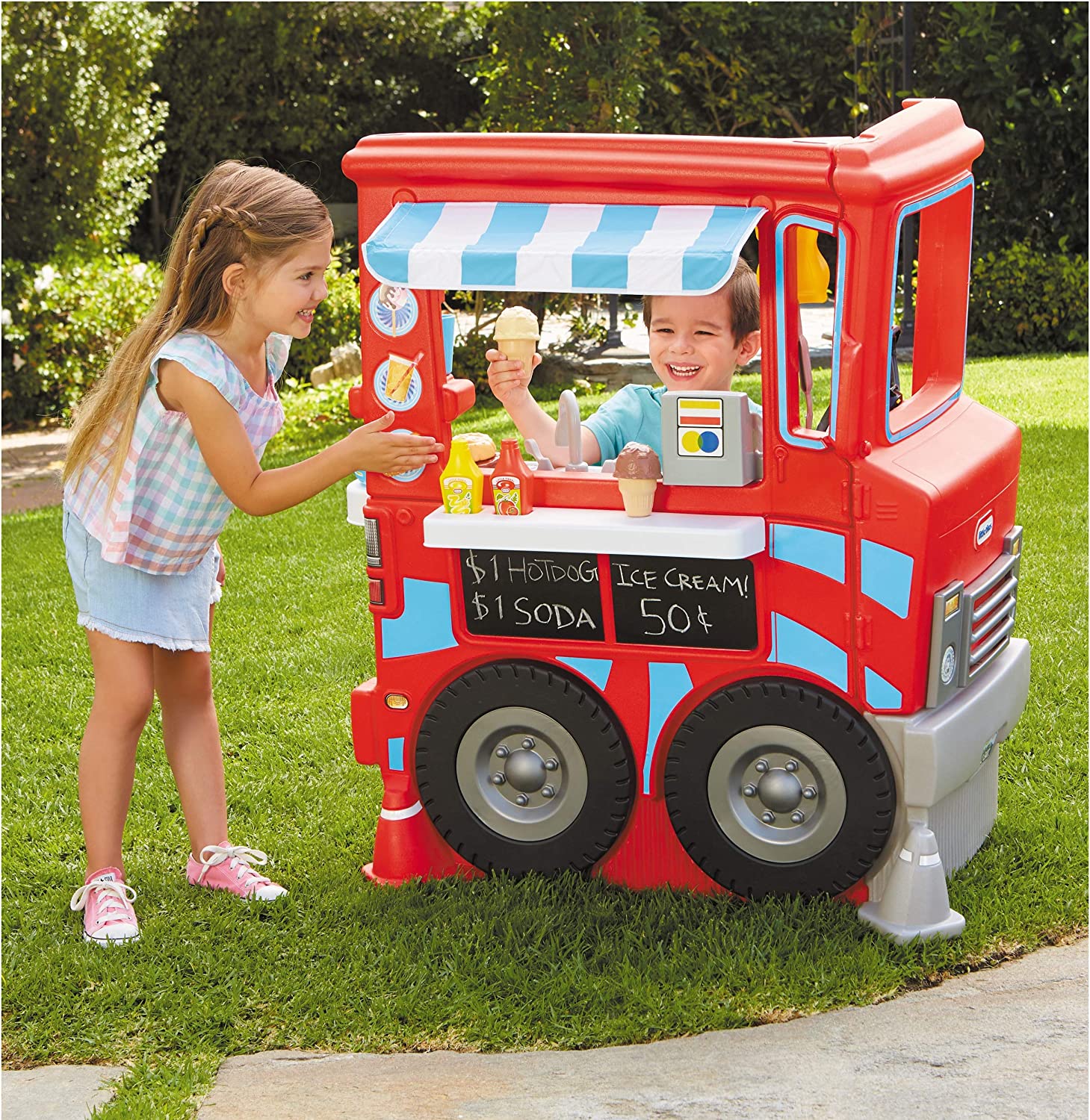 Little Tikes 2-in-1 Pretend Play Food Truck Kitchen - Refreshed