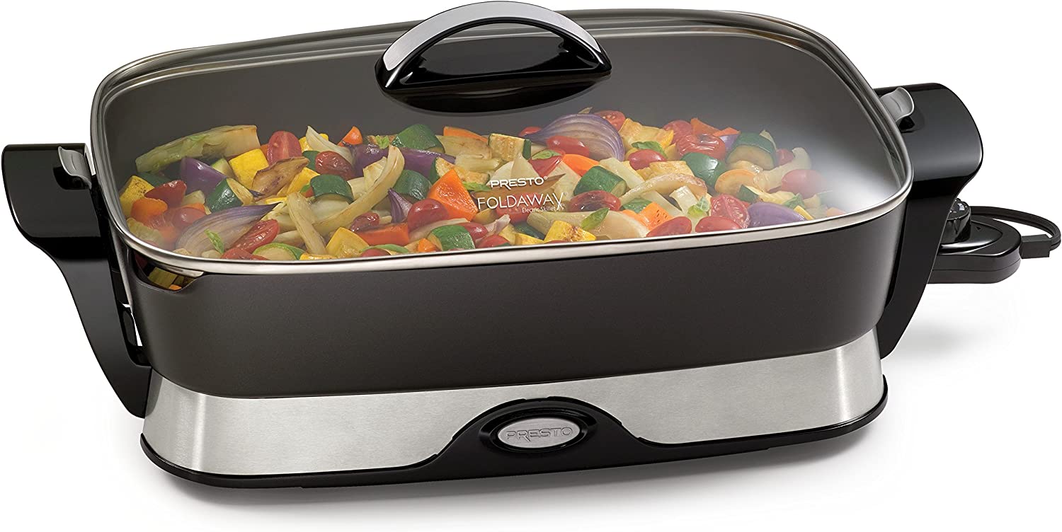 Presto 06857 16-inch Electric Foldaway Skillet. Black