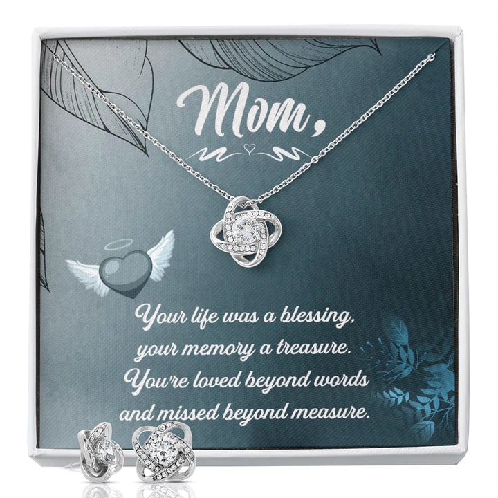 White Gold bracelets and necklaces. Gift for Mother's Day. bracelets and necklaces for Women. Gift box Valentine