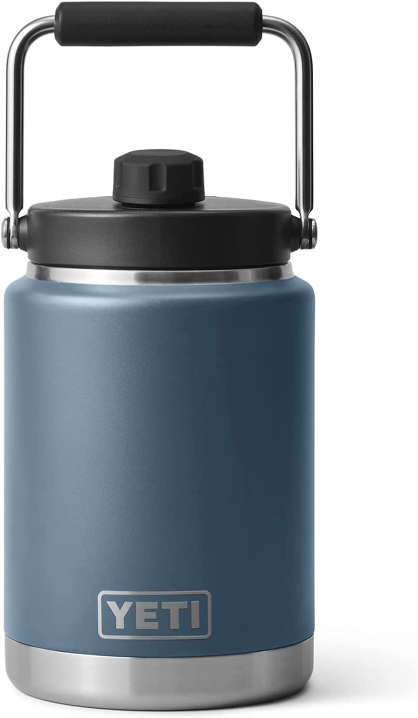 YETI Rambler Half Gallon Jug. Vacuum Insulated. Stainless Steel with MagCap. Nordic Blue