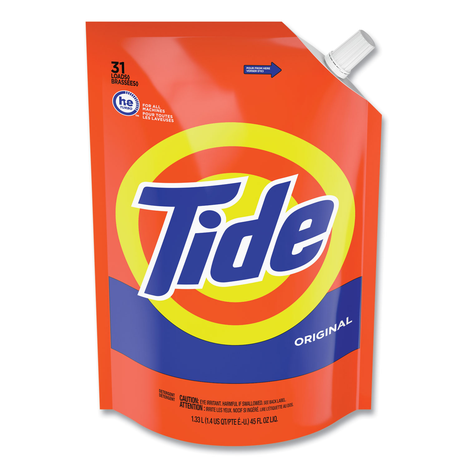 Tide Liquid Laundry Detergent. Original Scent. 93 Total Loads. 3 Pack