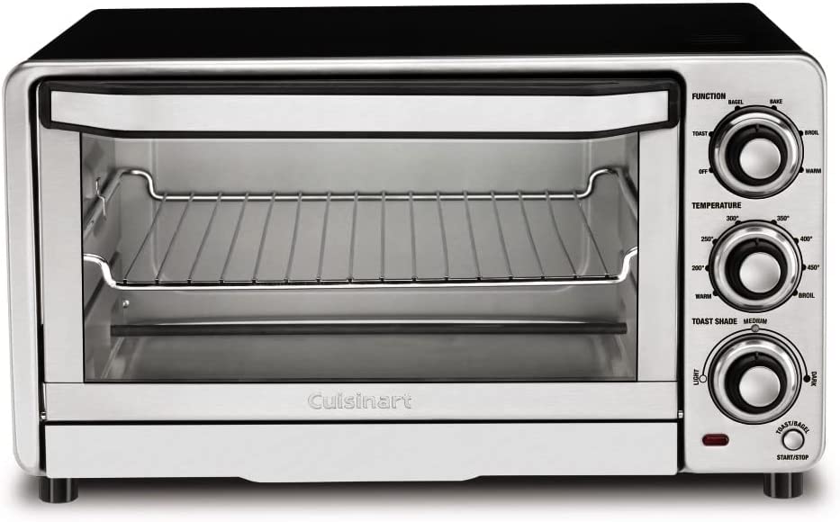 Cuisinart TOB-40N Custom Classic Toaster Oven Broiler. 17 Inch. Black