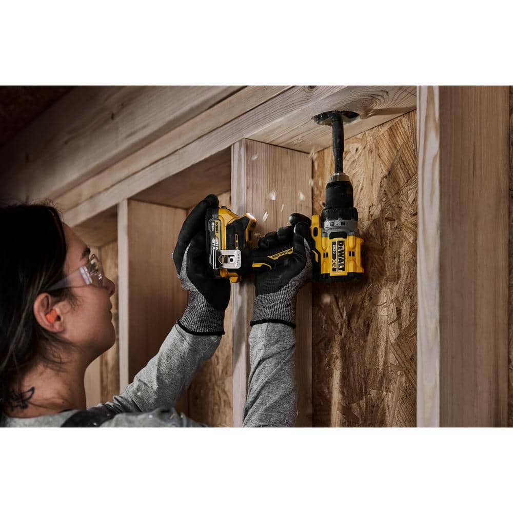 DEWALT DCK2051D2 20V MAX XR Cordless Drill/Driver. ATOMIC Impact Driver 2 Tool Combo Kit. (2) 2.0Ah Batteries. Charger. and Bag