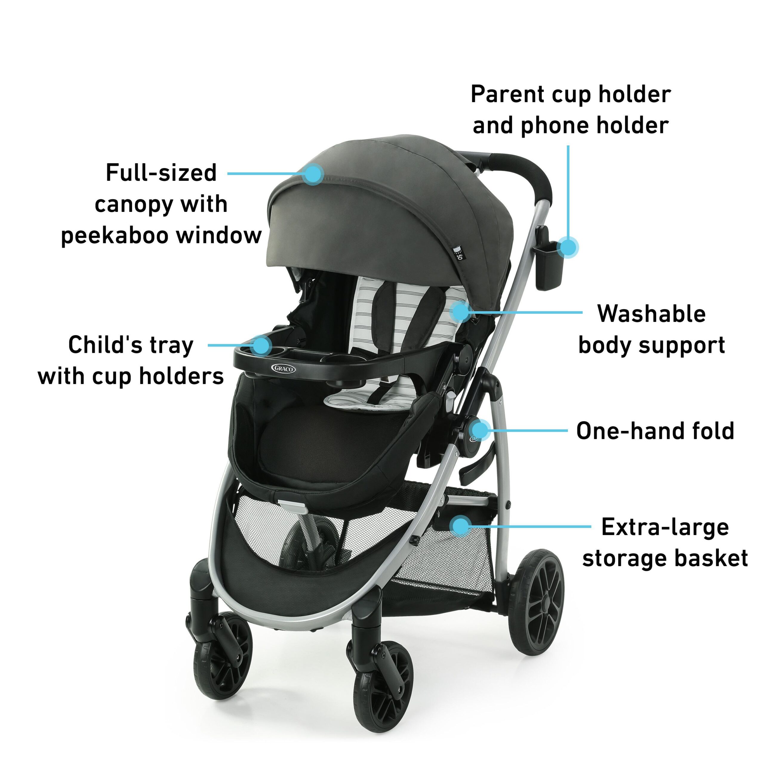 Graco Modes Pramette DLX Stroller - Hamilton