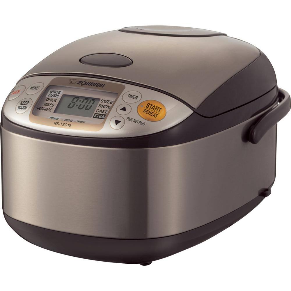 Zojirushi  Micom 5-Cup Brown Stainless Rice Cooker with Built-In Timer