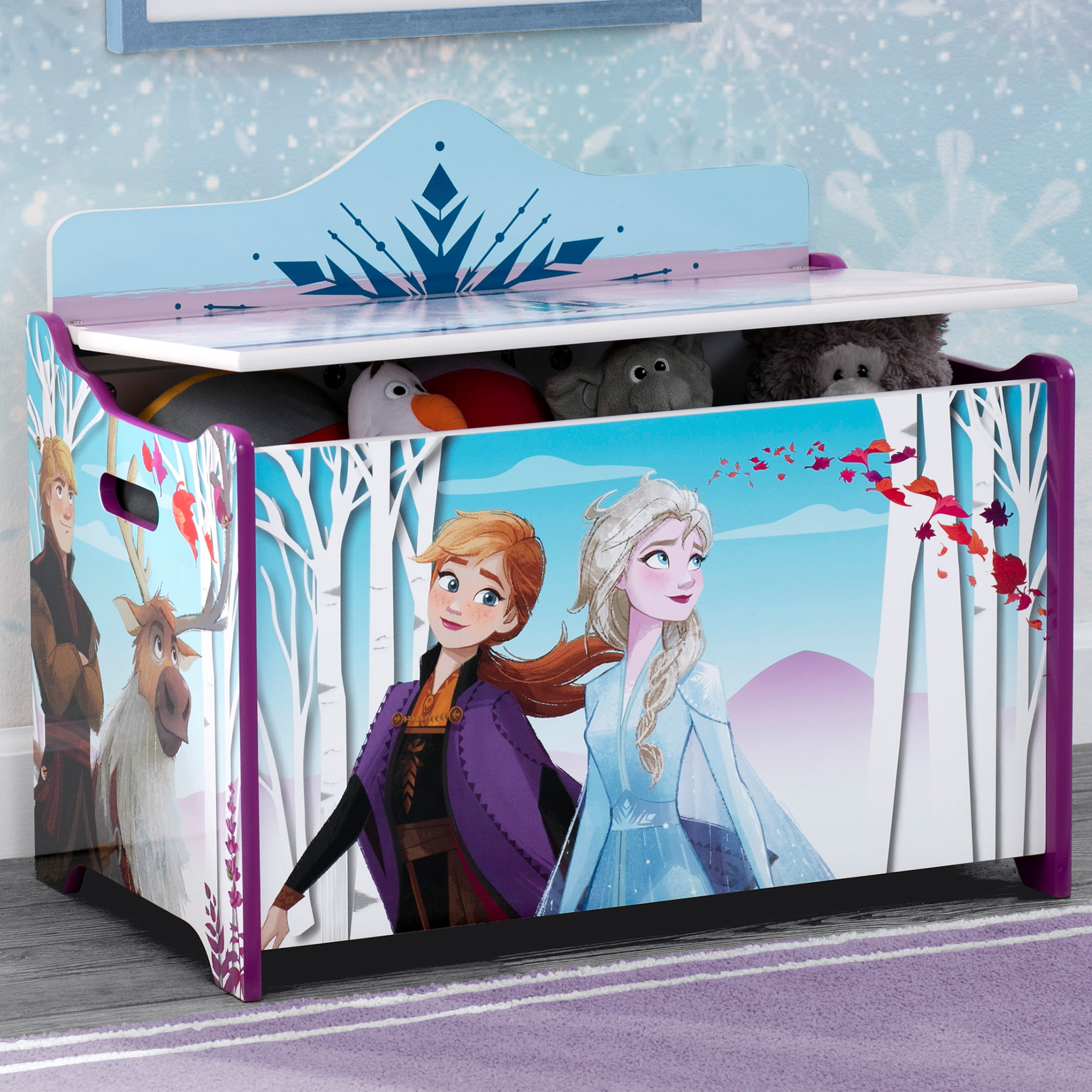 Disney Frozen II Deluxe Toy Box by Delta Children. Greenguard Gold Certified