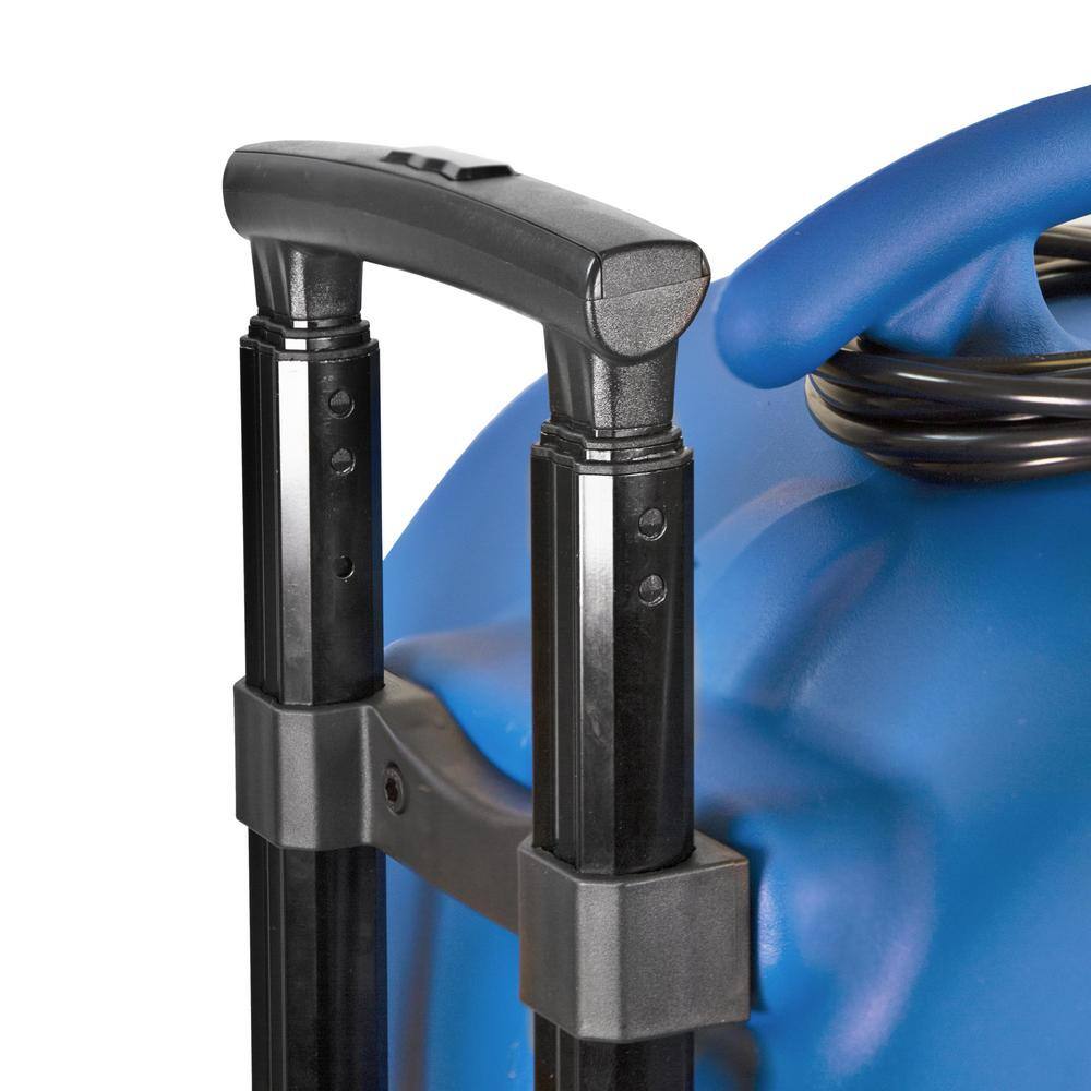 Comfort Zone CZBC101T 1 HP High Velocity Air Mover Carpet Dryer Blower Fan with Timer Blue