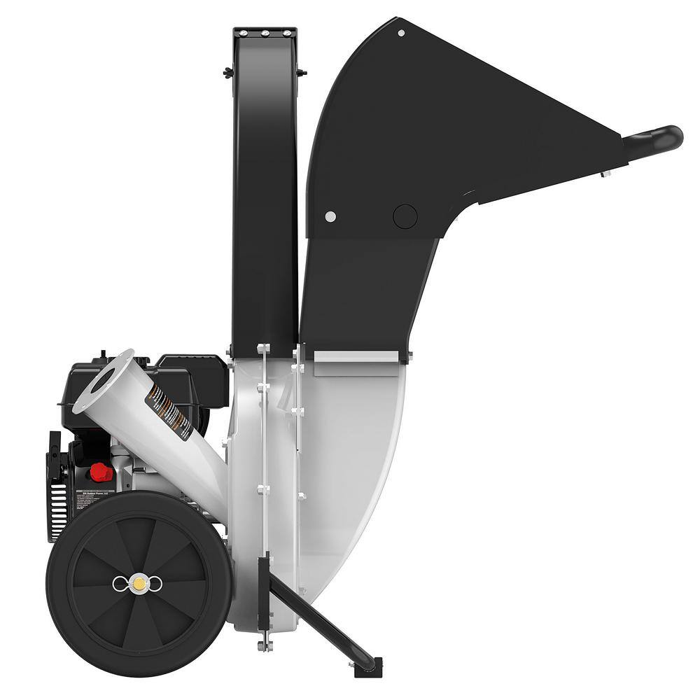 Brush Master CH6M21 2.25 in. 6.5 HP 212cc Gas Powered. Unique Innovation 3-in-1 Discharge Chute Chipper Shredder with Safety Goggles