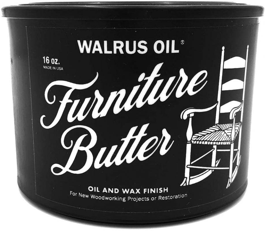 WALRUS OIL - Furniture Butter - Oil and Wax Finish 100% Plant Based. 16oz