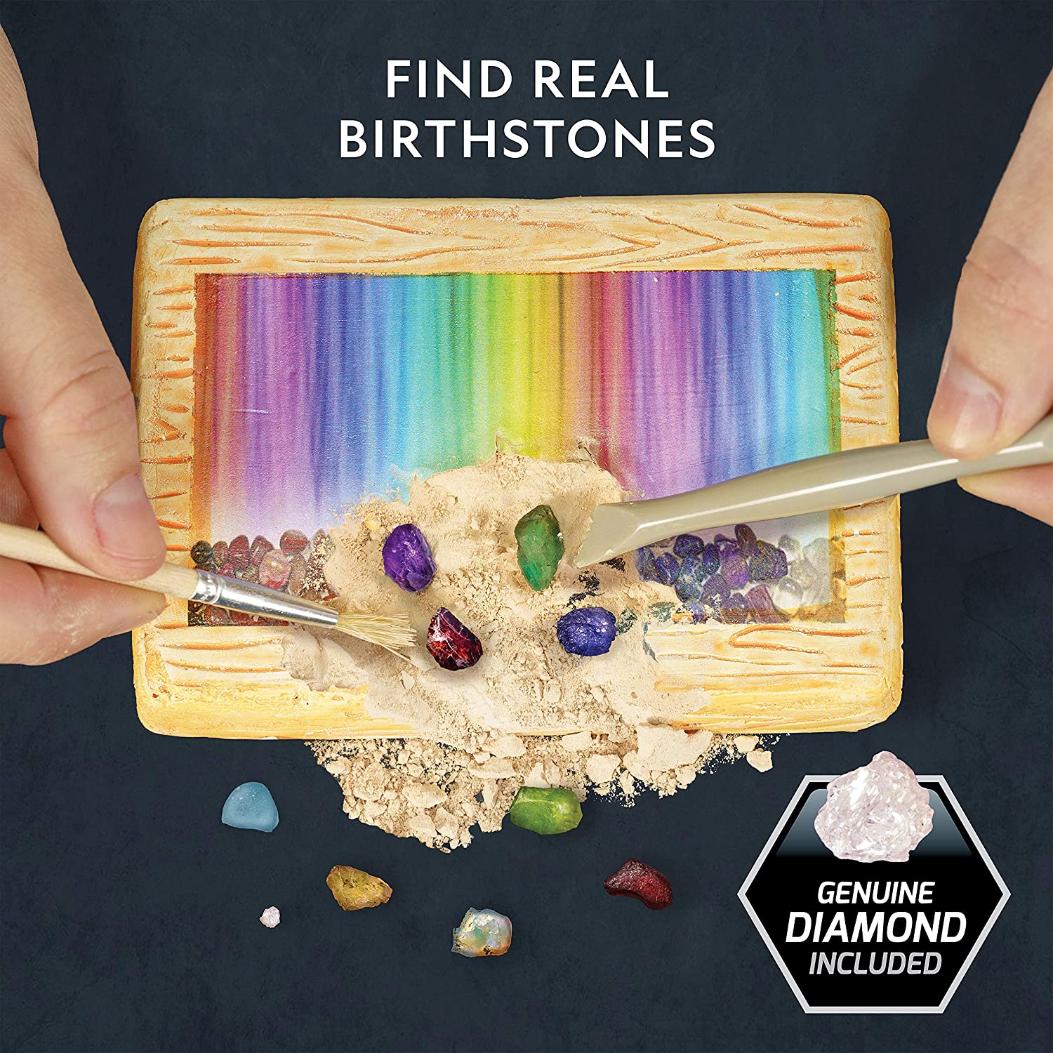 NATIONAL GEOGRAPHIC Birthstone Dig Kit - STEM Science Kit. Birthstones