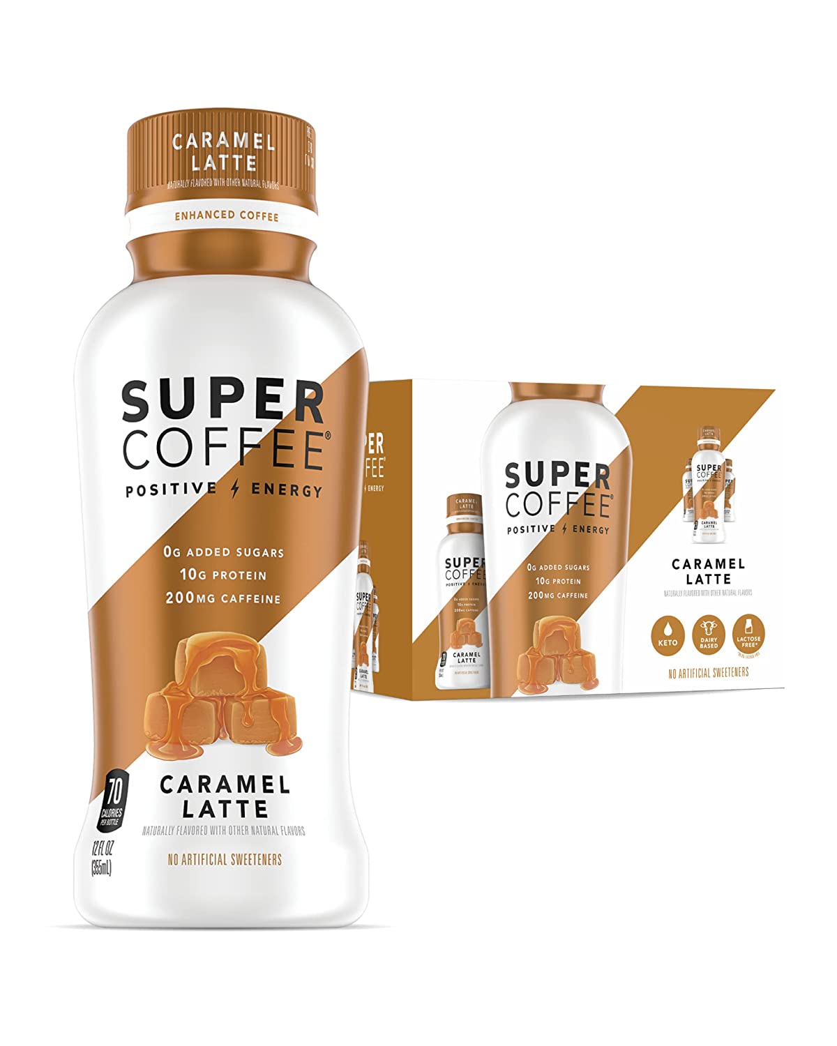 Kitu Super Coffee Caramel Protein Coffee 12 Pack 12 fl oz