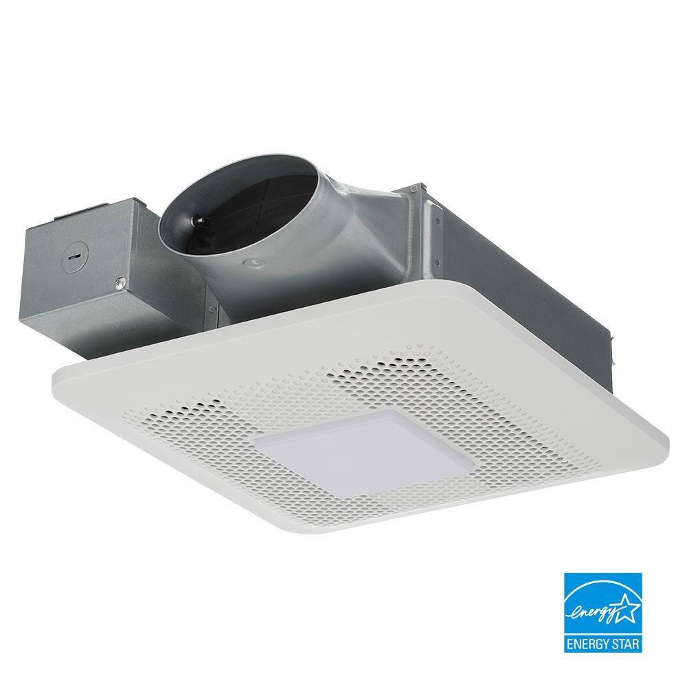 Panasonic RG-T810LA WhisperThin DC LED Pick-A-Flow 80 -100 CFM Ceiling/Wall Bathroom Exhaust Fan. 3-3/8 in. Low Profile Housing
