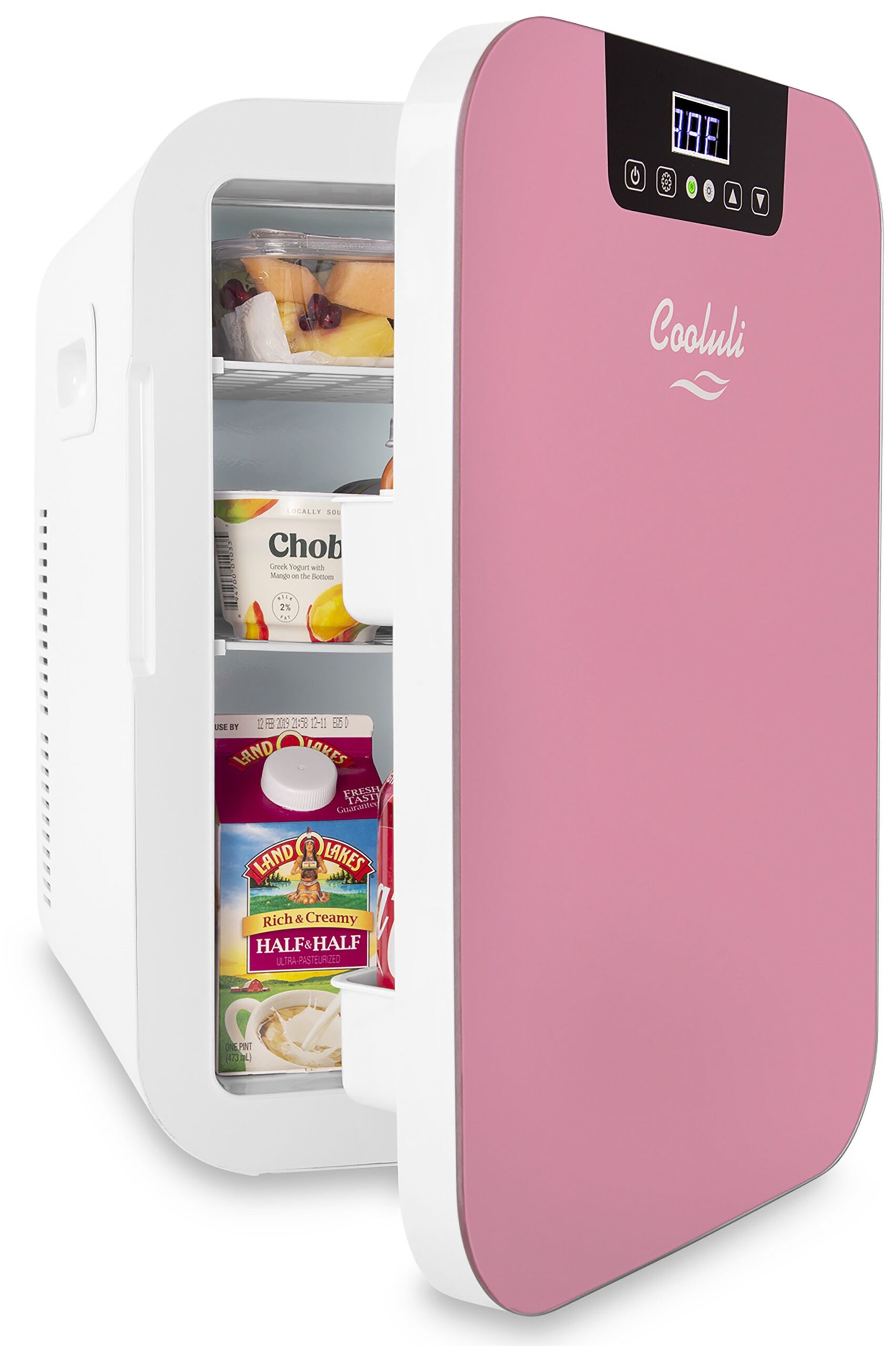 Cooluli Concord 20-Liter Portable Cooler/Warmer Mini Fridge. Pink