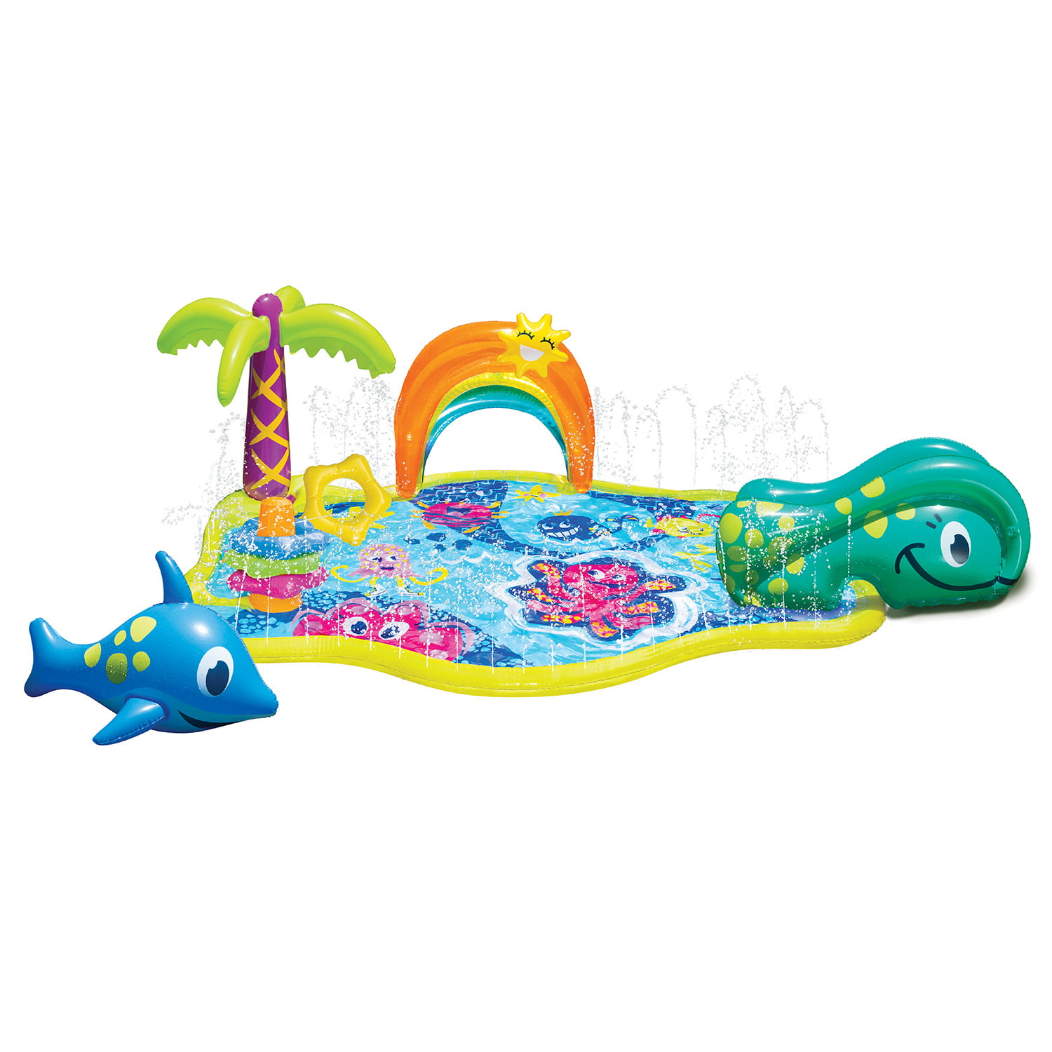 Banzai Jr. Splish Splash Water Park Outdoor Summer Play Center. Ages 18 months+