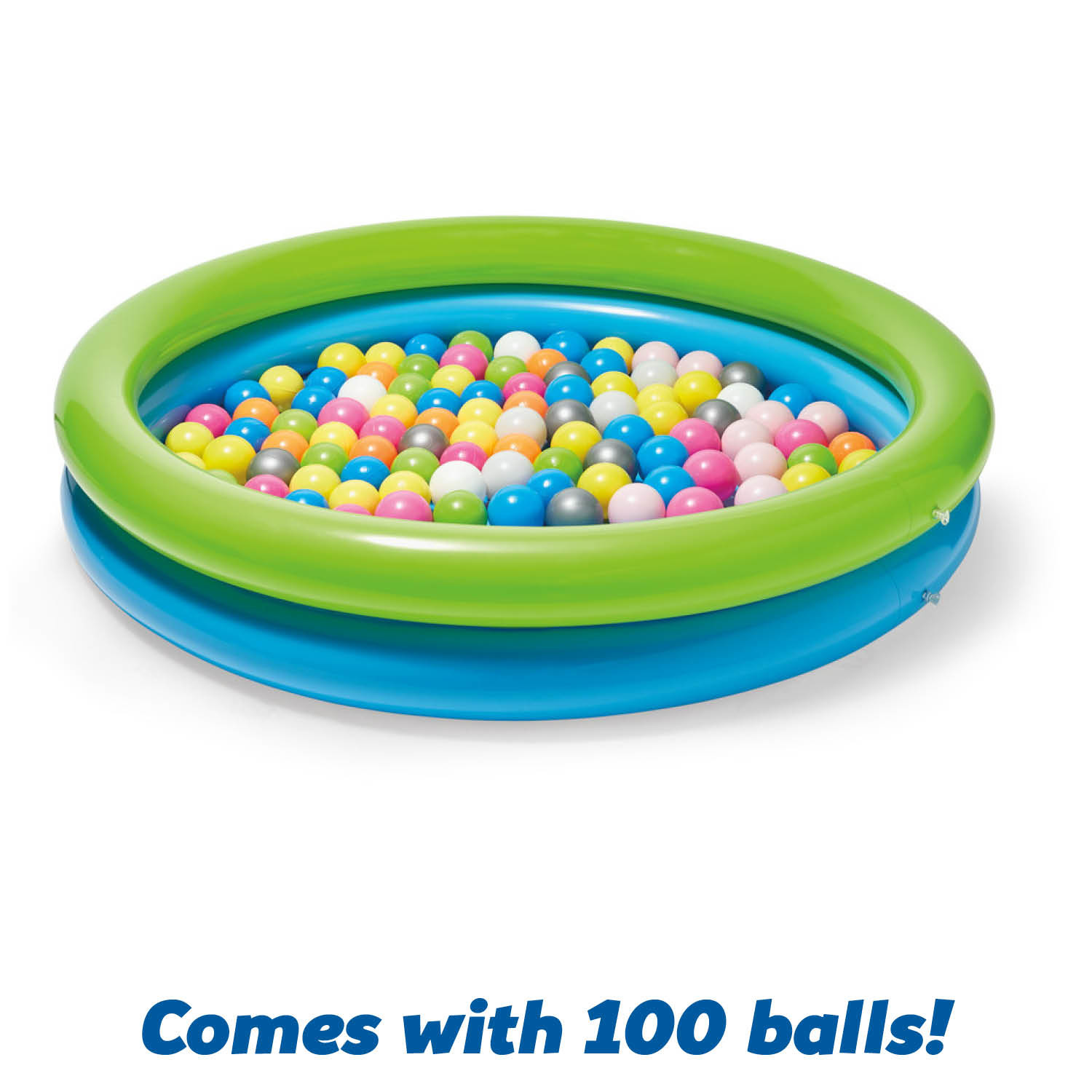Kidoozie B-Active Jumbo Splash n- Play Ball Pit. 50″ Pool. 100 Balls. Suitable for Ages 2 Years and Up