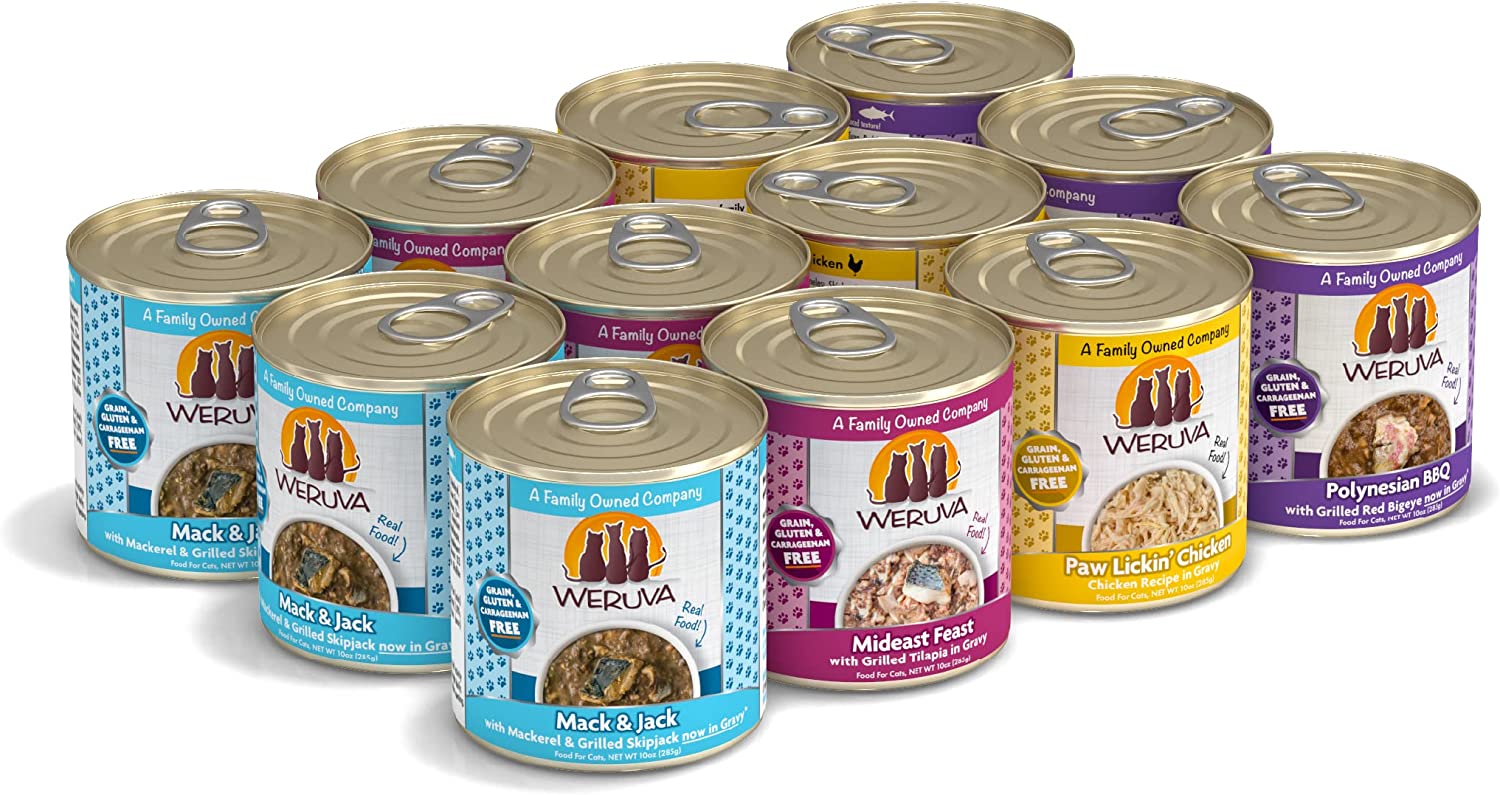 Weruva Grain-Free Natural Canned Wet Cat Food. Classic Recipes