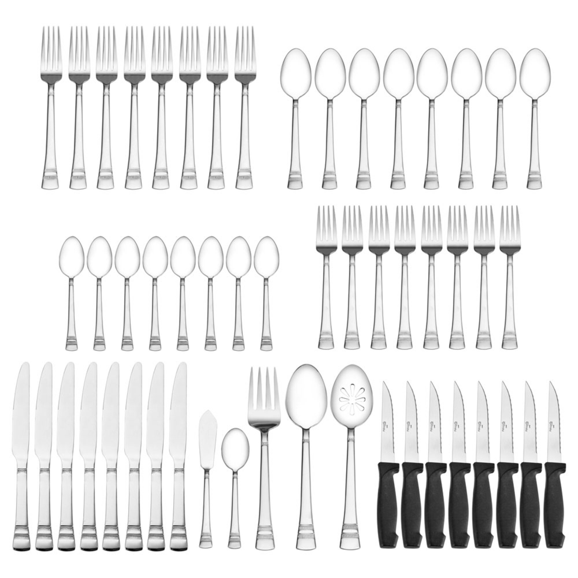 Pfaltzgraff Stainless Steel Flatware - Set of 53