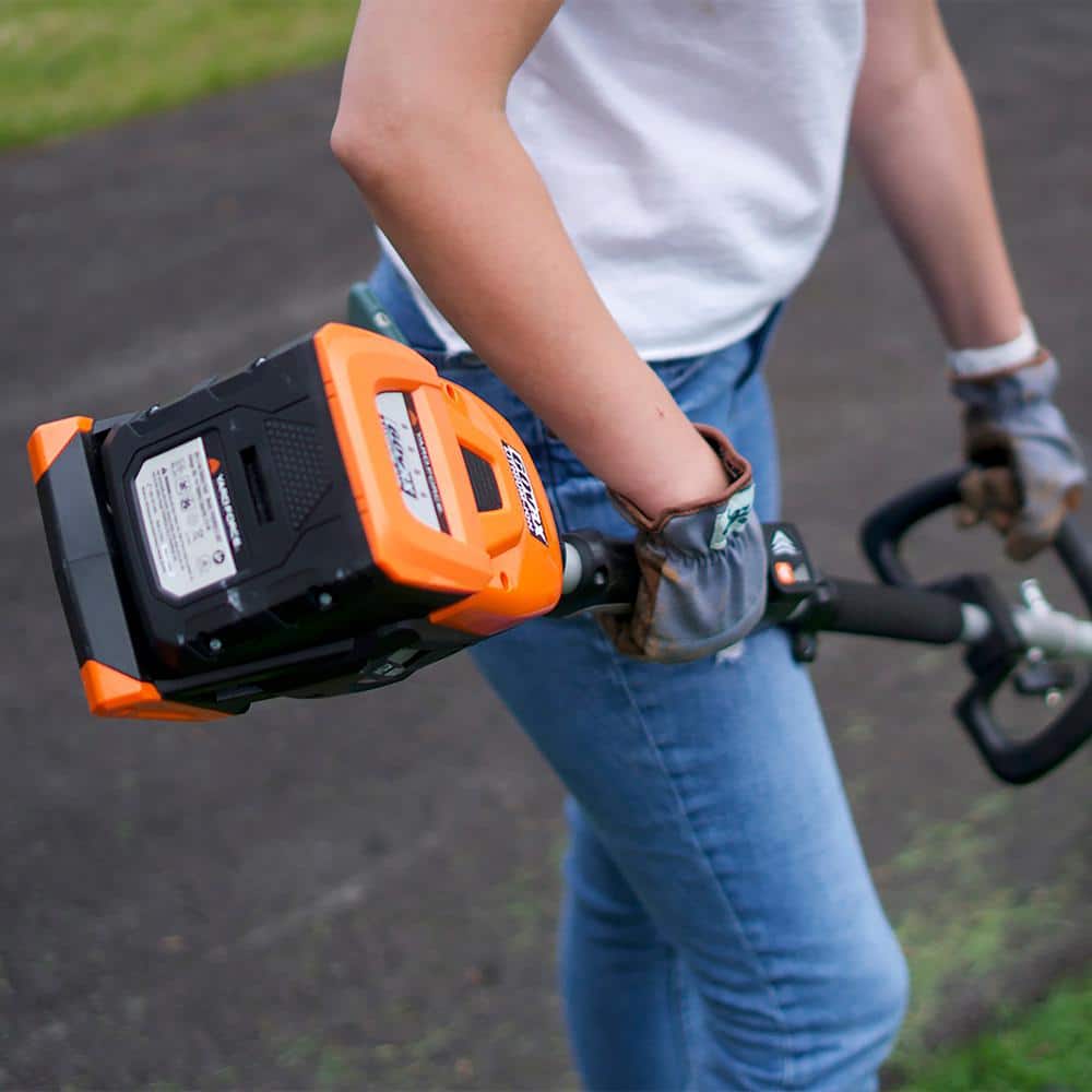 YARD FORCE YF60vRX-HHC9 60-Volt Cordless 2.5 Ah Lithium-ion Line Trimmer. 2 Batteries and Charger Combo Kit (4-Tool)